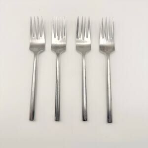 Stanley Roberts Korea York SRBYOR Set of 4 Salad Forks Replacement Flatware 6.5"